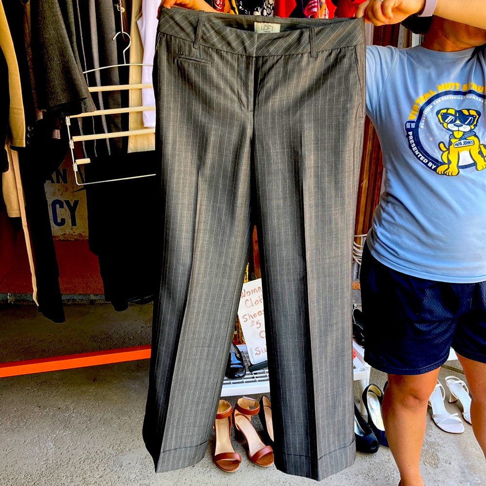 Gray dress pants